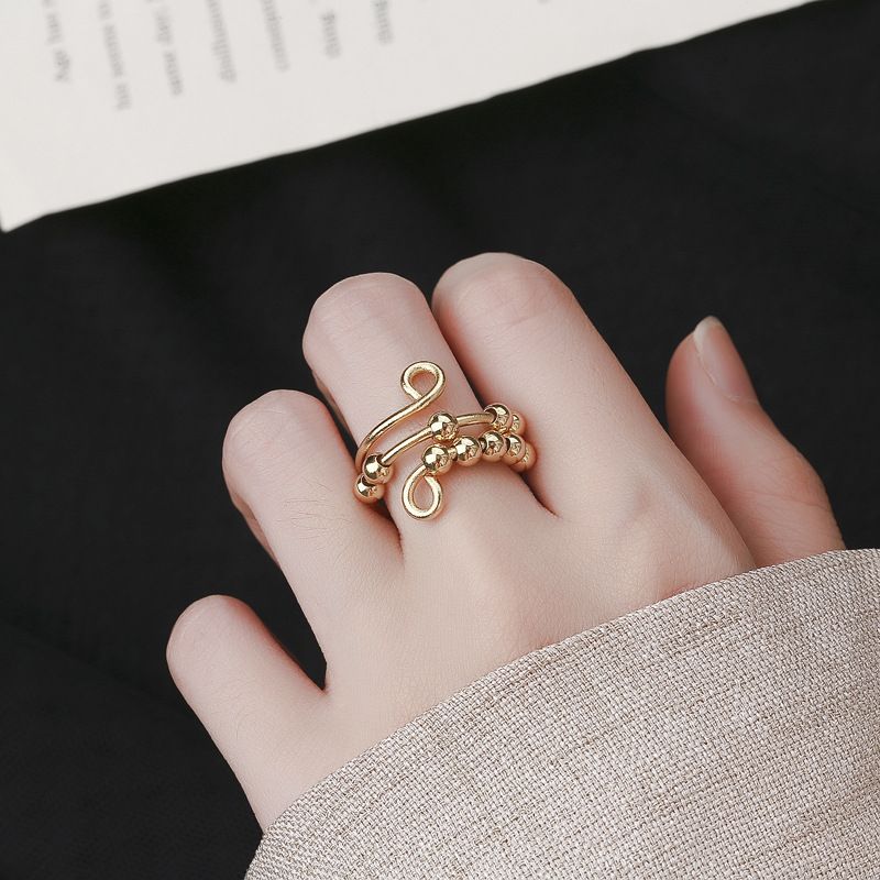 🔥Last Day Promotion 50% OFF 🔥For Daughter - Drive Away Your Anxiety Circle Beads Fidget Ring