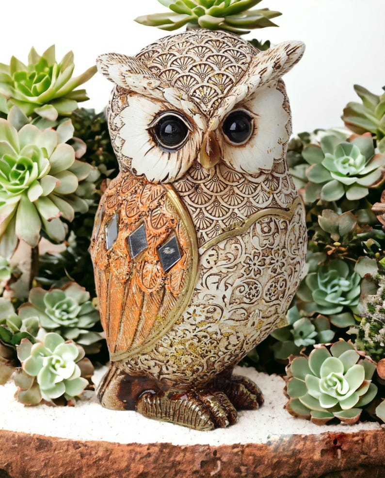 🦉Lucky Embroidered Owl Figurine Statue