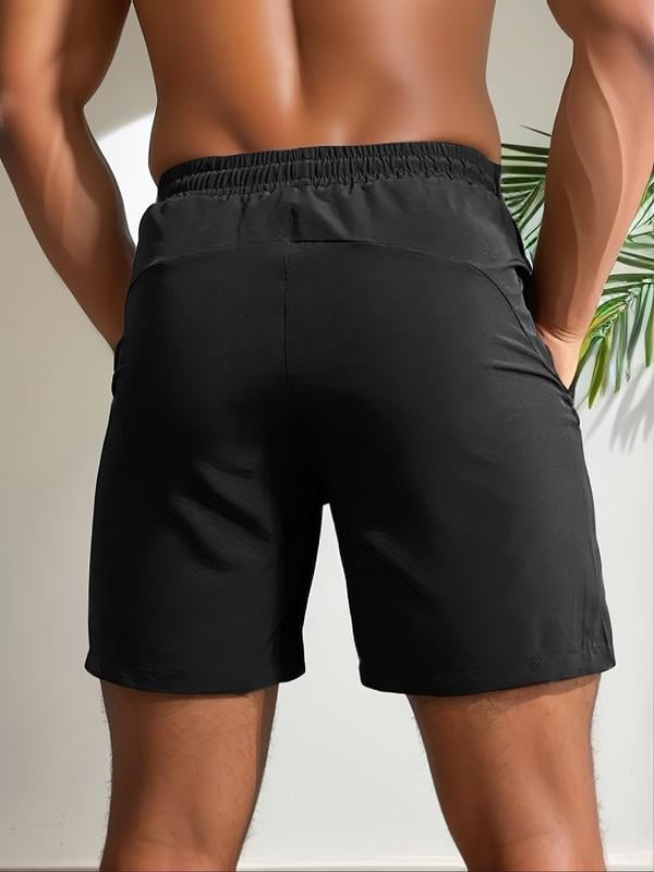 💥LAST DAY SALE 49% OFF💥Men's Letter Print Drawstring Waist Shorts