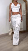 Women's Suspender Top + Pants Casual Suit