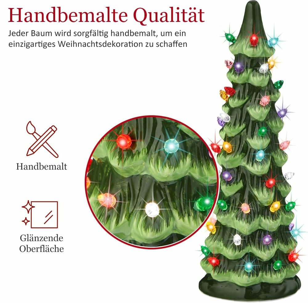 ✨Letzter Tag 49 % Rabatt🔥Retro handbemalte Tisch-Weihnachtsbäume