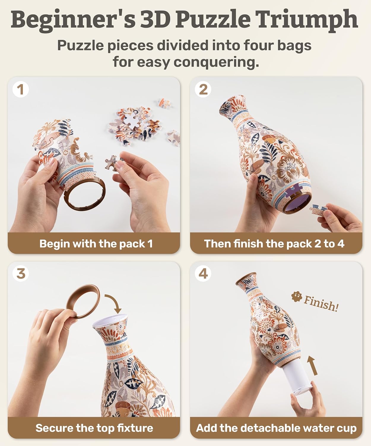 🔥49% OFF!🔥 3D Puzzle Vase