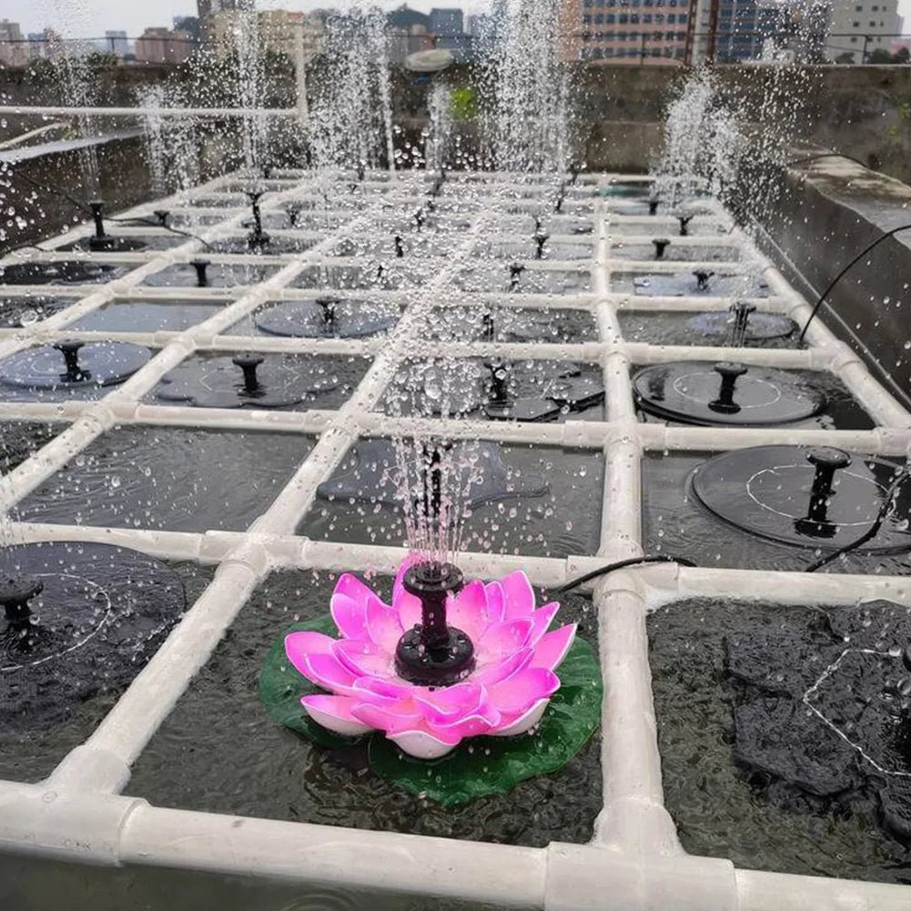 🔥Last Day Promotion 48% OFF-🎁-Lotus Shaped Solar Fountain Pond Decorative