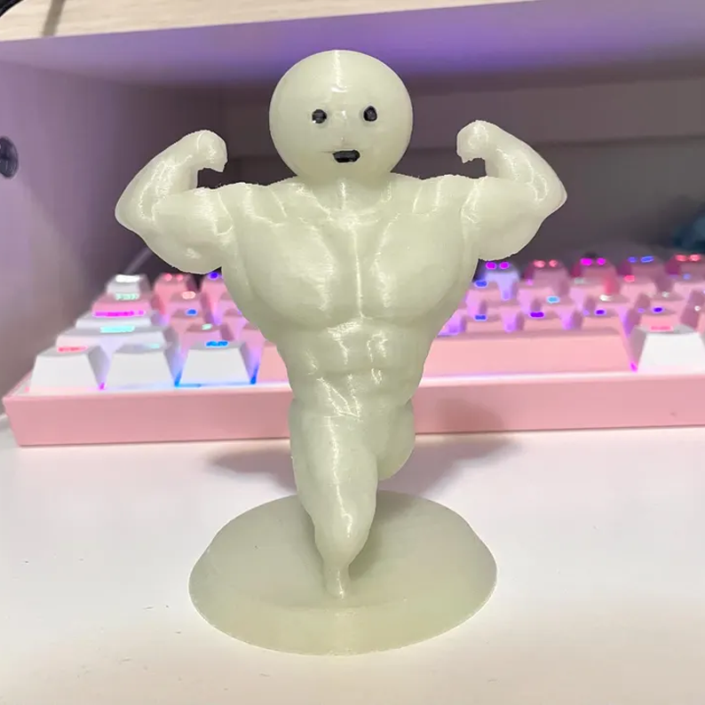 Funny Muscle Man Statue