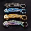 🐉 Dragon Folding Pocket Knife – Titanium-Plated Handle & Razor-Sharp Blade
