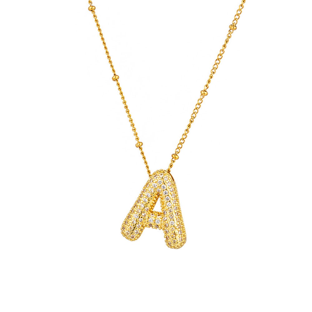 🔥Last Day Promotion 48% OFF-🎁-Initial Bubble Necklace