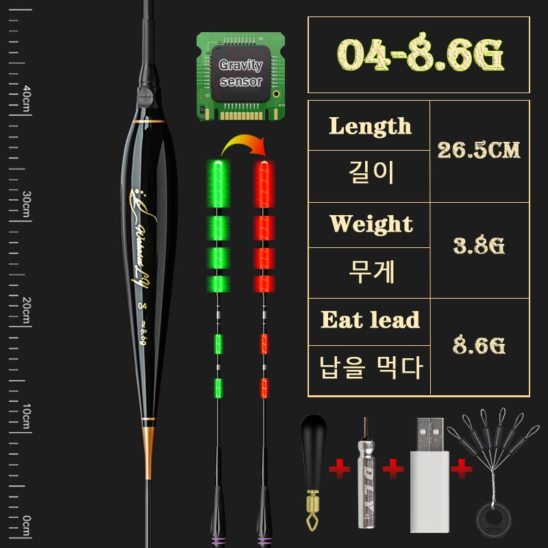 Night Fishing Float with Gravity Sensor