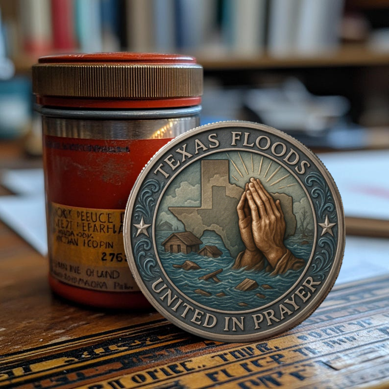 🏆Flash Sale 60% OFF -🙏🌊Texas Flood Prayer Coin