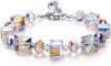 ♥ A Little Romance ♥ Sterling Silver Bracelets for Women Northern Lights Crystals Bracelet 7