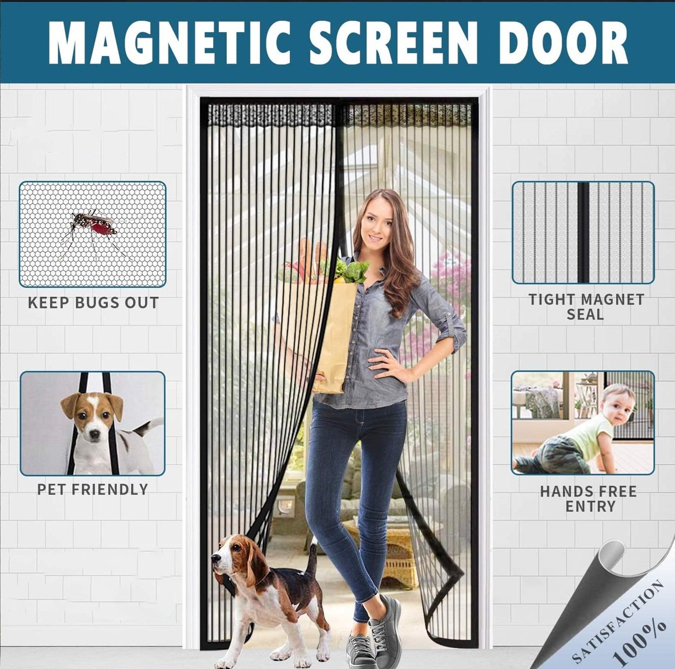 🔥Last Day Promotion 70% OFF - Magnetic Screen Door⚡Buy 2 Get Free Shipping