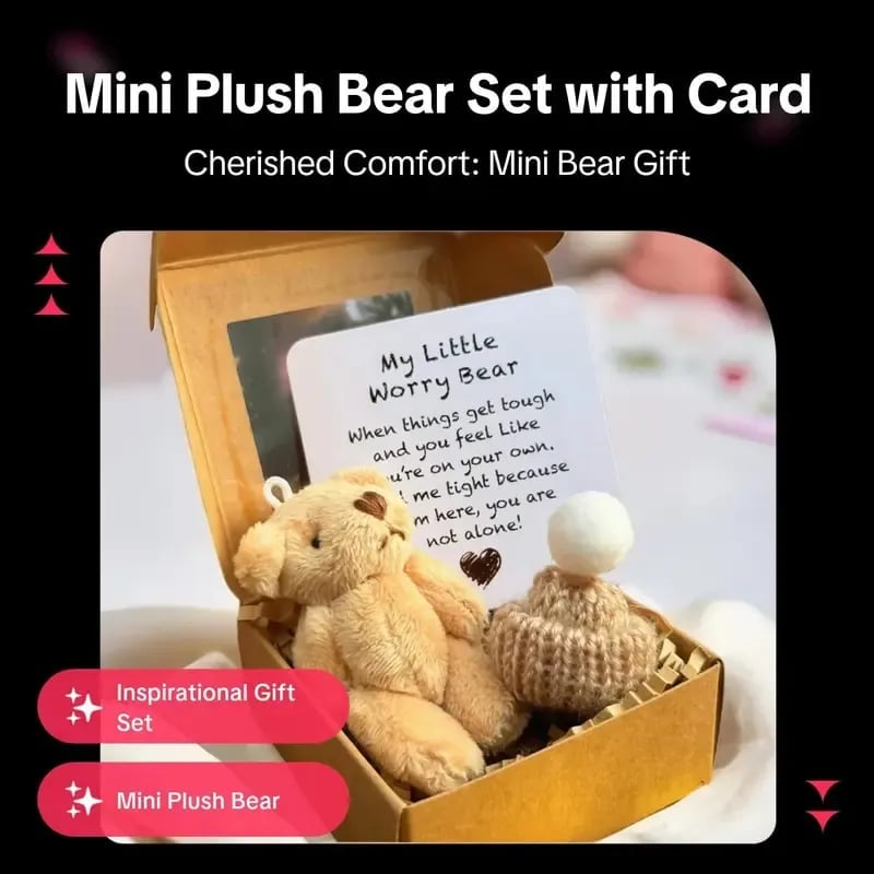 ⏰LAST DAY SALE 50% OFF🎁Handmade Mini Plush Teddy Bear in Box
