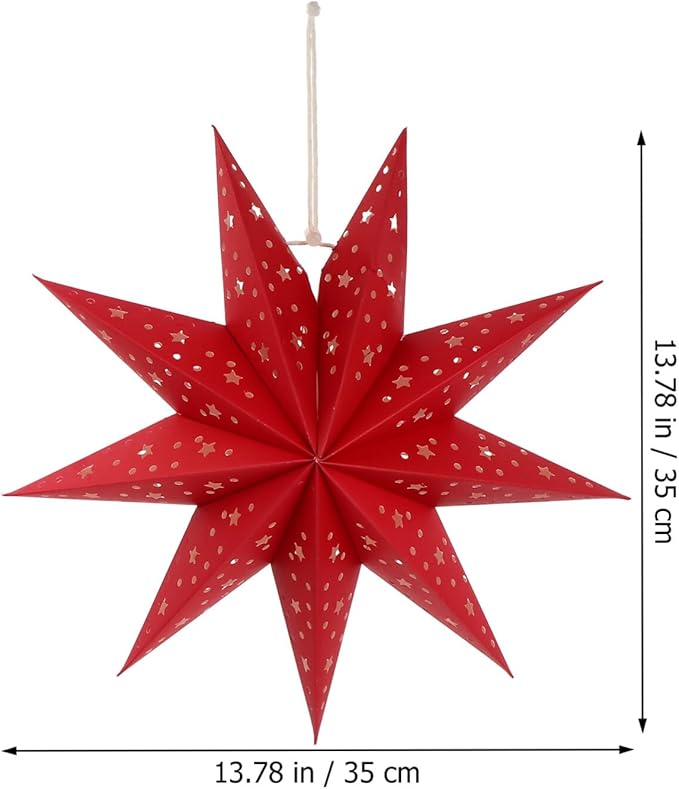 🎁TikTok Last Day Sale - 70% OFF🔥9-Pointed Star Lantern Lampshade for Christmas, New Year, Wedding, and Birthday Decorations