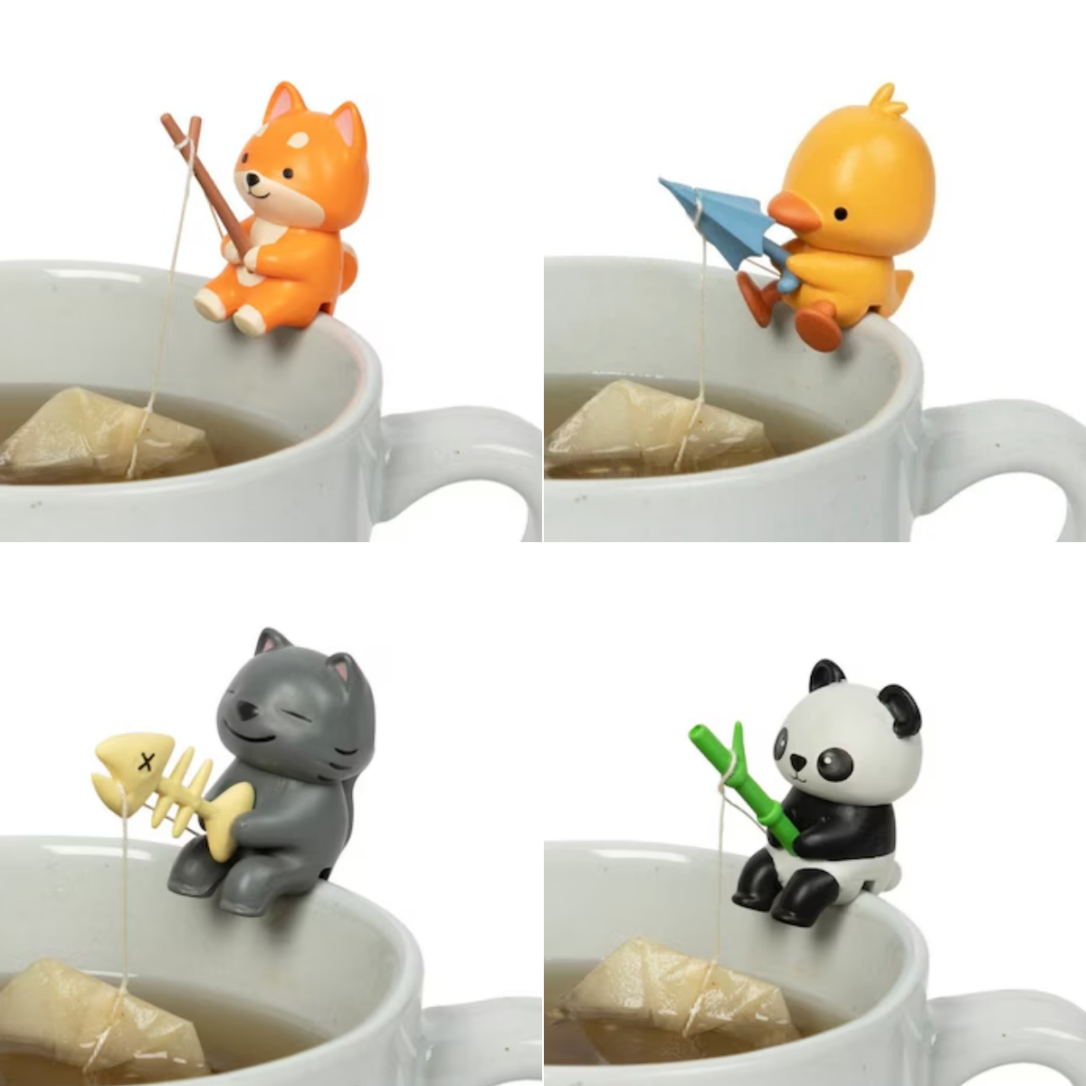 🐾🎣 Cute Animal Fishing Cup Edge Holders