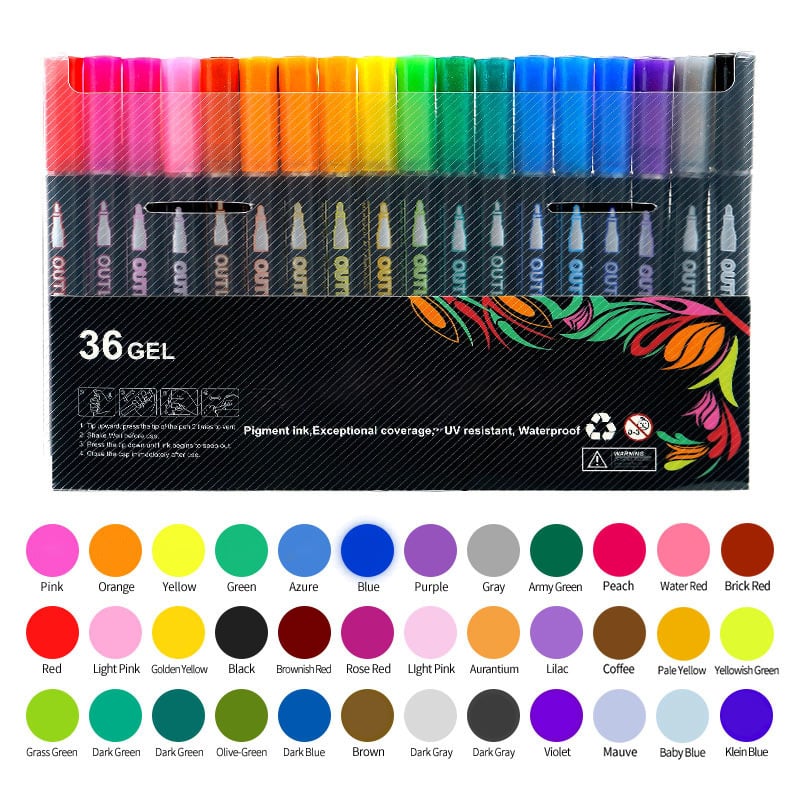 🔥Christmas Sale 48% OFF🎄Double Line Outline Art Pen Marker Pen