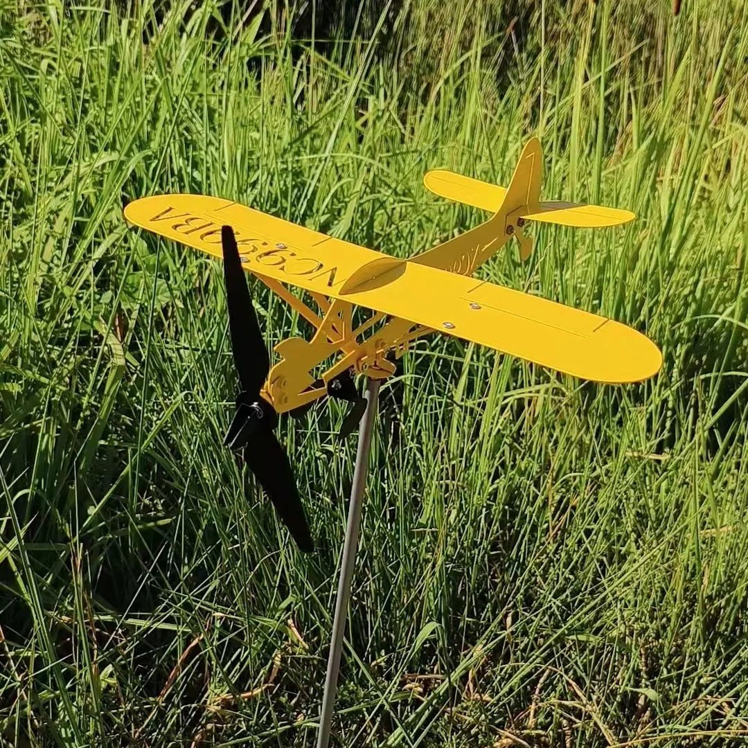 (Last Day Promotion - 50% OFF) Piper J3 Cub Airplane Weathervane, BUY 2 FREE SHIPPING