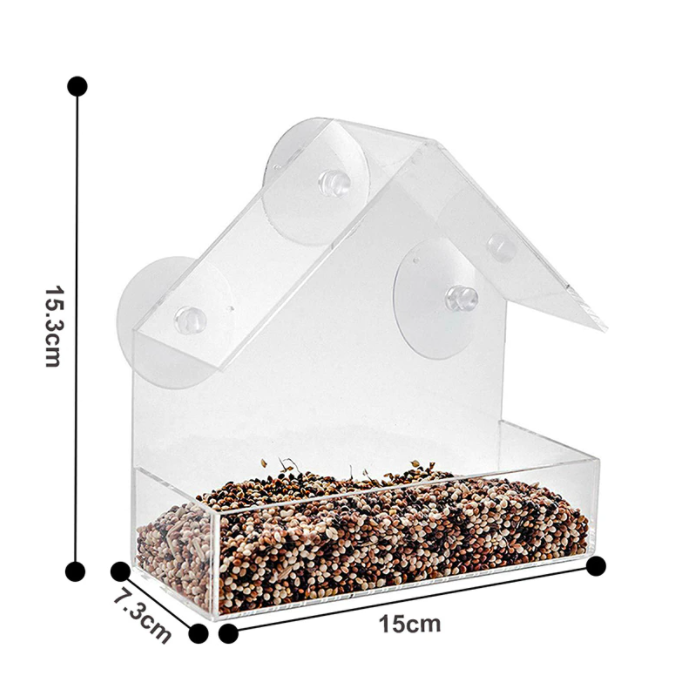 Mountable Clear Bird House, Buy 2 Free Shipping