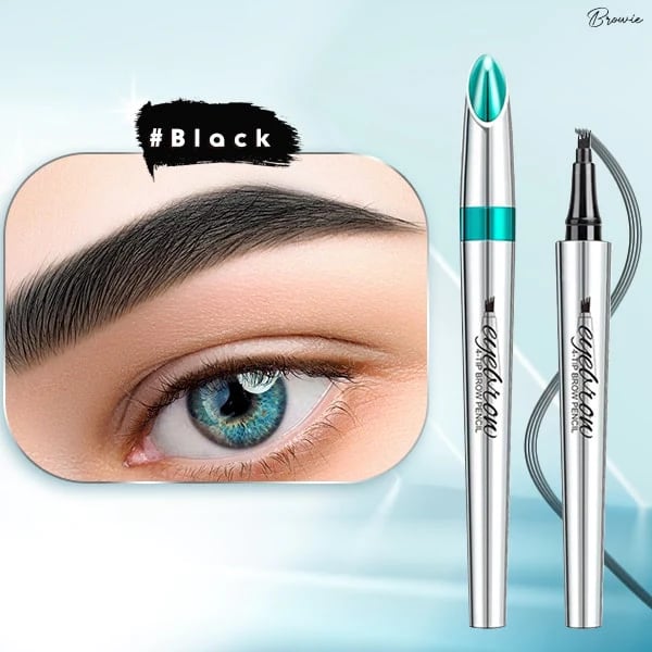 3D Waterproof Microblading Eyebrow Pen 4 Fork Tip Tattoo Pencil (2 pcs)