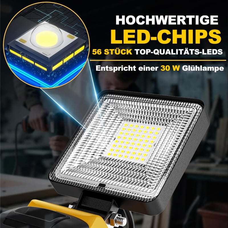 🔥Letzter Tag 50% RABATT-3000LM kabellose LED-Arbeitsleuchte mit Ladeanschlüssen