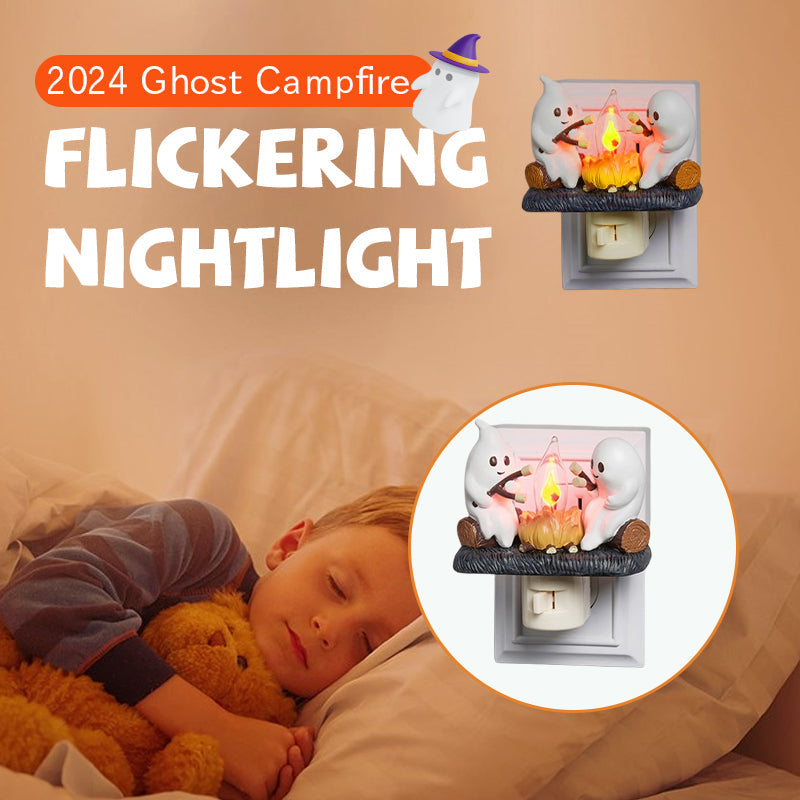 (✨FLASH SALE - BUY MORE SAVE MORE✨)2024 Ghost Campfire Flickering Nightlight🔥👻