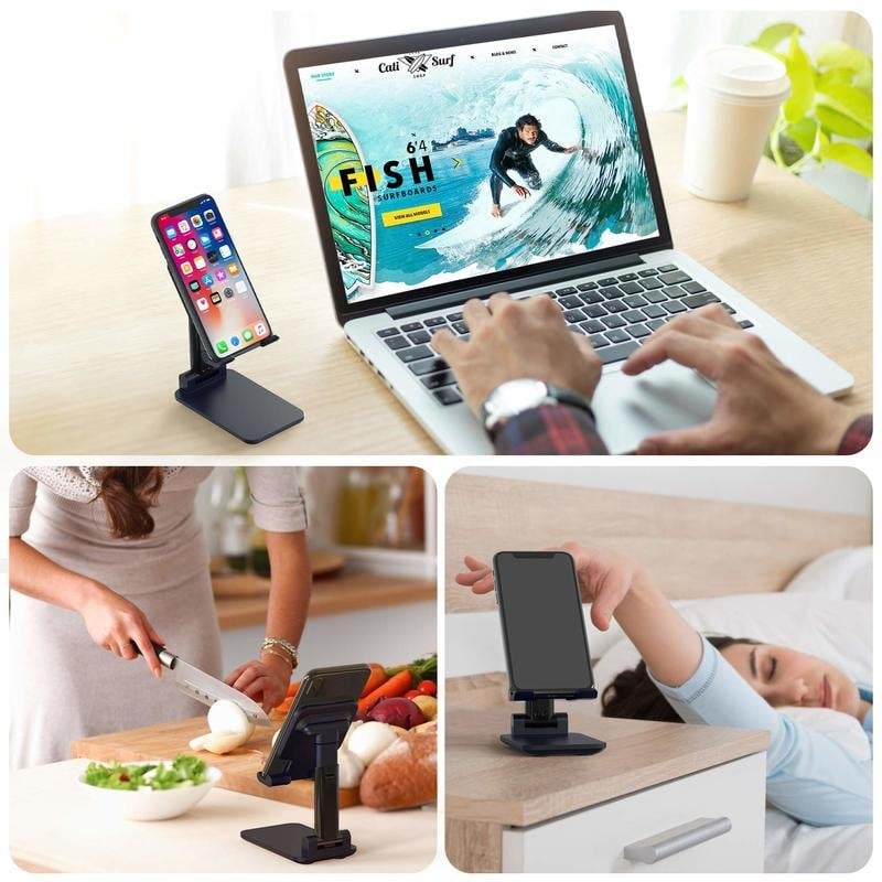 (🔥 Last Day Promotion - 48% OFF) Adjustable Telescopic Folding Cell Phone and Tablet Stand，Buy 2 Get Extra 10% OFF & Free Shipping