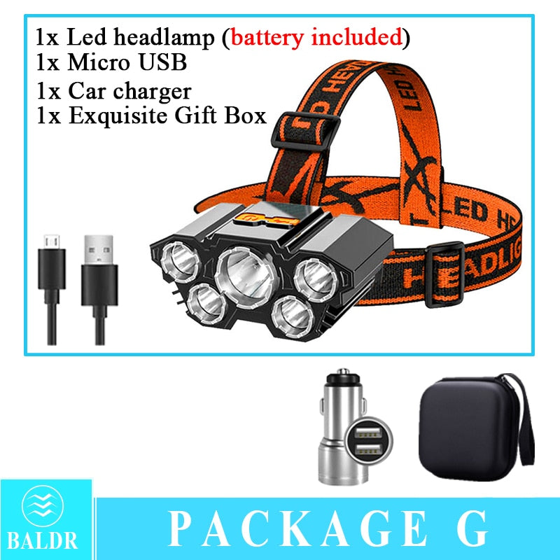 🎣 Summer Sale-30% OFF🐠USB Portable Headlamp