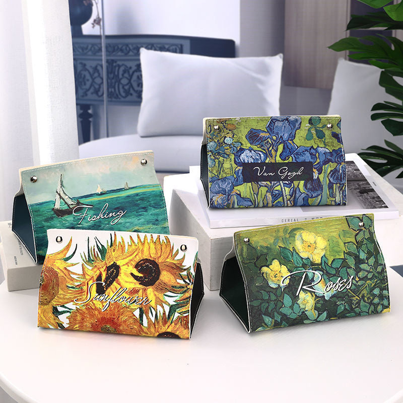 (🎄Christmas Hot Sale🔥🔥)Oil Painting Pastoral Style Paper Box🔥BUY 3 GET 1 FREE