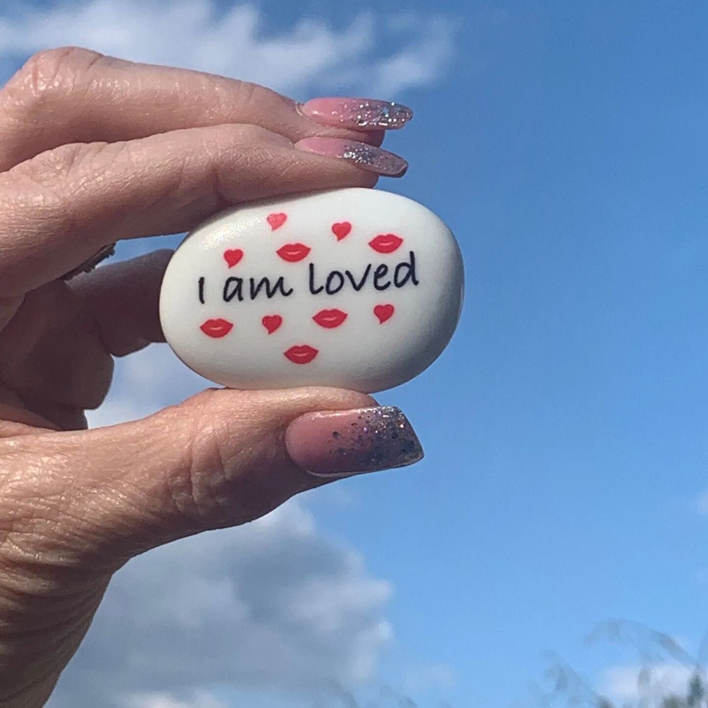 💖Positive Pocket Hug Pebble