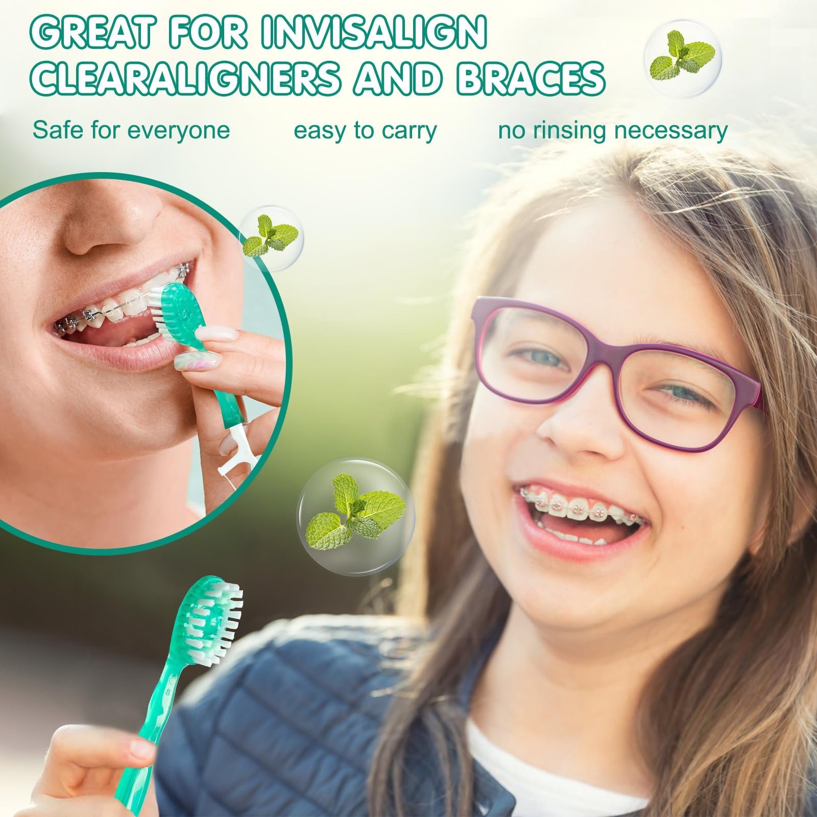 Last Day Promotion 70% OFF - 🔥5 in 1 Mini Toothbrush & Floss & Tongue Scraper & Toothpick Set