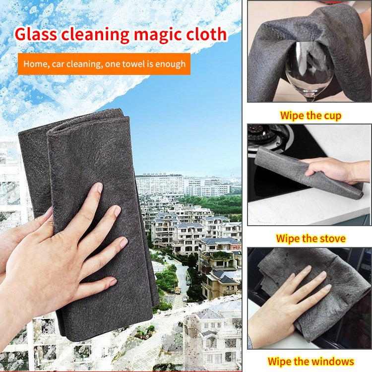 (🎄Christmas Hot Sale🔥🔥)Glass Cleaning Magic Cloth(5 PCS/PACK)(BUY 2 GET 2 FREE)