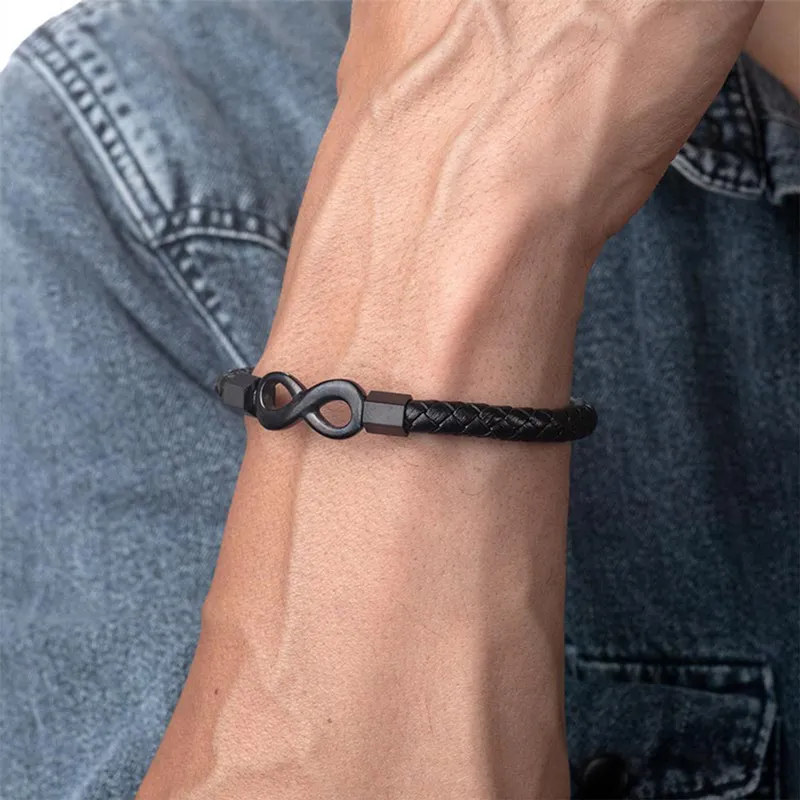 🔥Early Christmas Sale 50% OFF🎄For Son - Ceramic Infinity Braided Bracelet