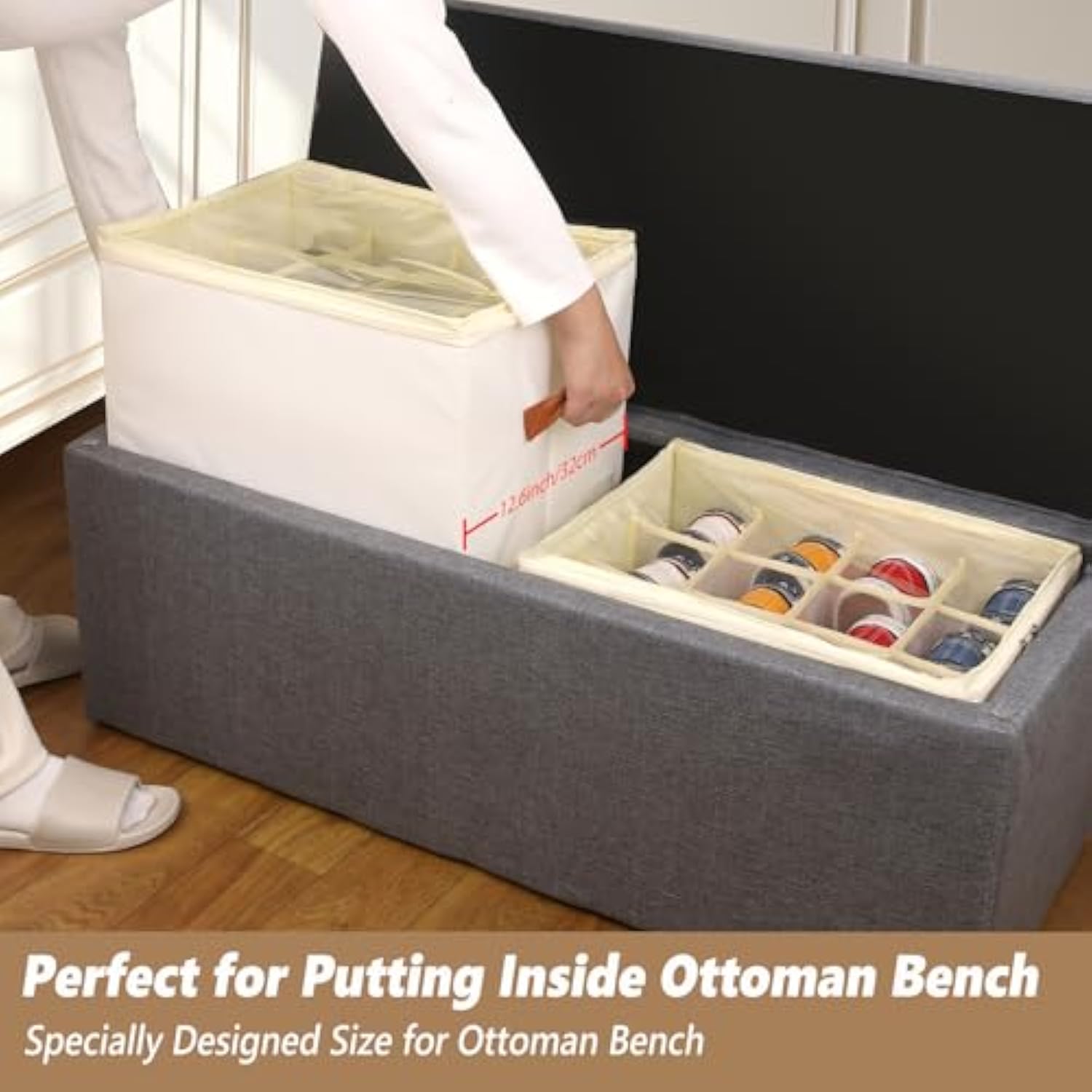🔥Last Day Promotion 50% OFF💥Fabric Shoe Organizer Storage Box