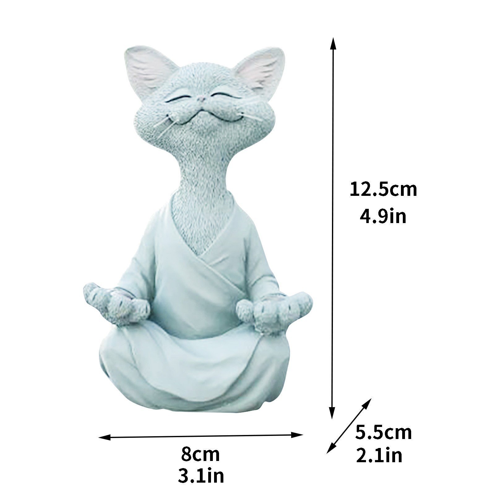 🎁The Best Gifts For Your Loved Ones💕Calming Zen Meditating Cat Statue