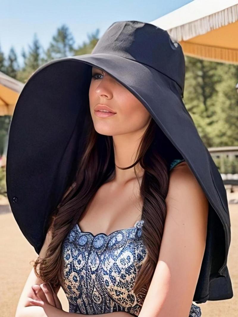 🎁TikTok Last Day Sale - 70% OFF🎉👒Full face sun protection & big brim shawl & sun hat👒