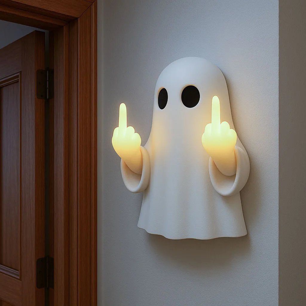 🔥Last Day 49% OFF - 👻Ghost Middle-Finger LED Lamp