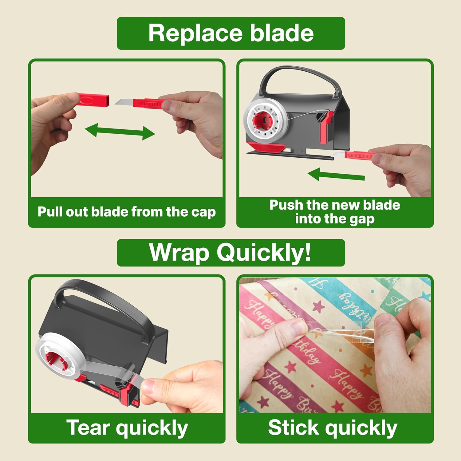 🔥Last Day Promotion 50% OFF🔥Wrapping Paper Cutter