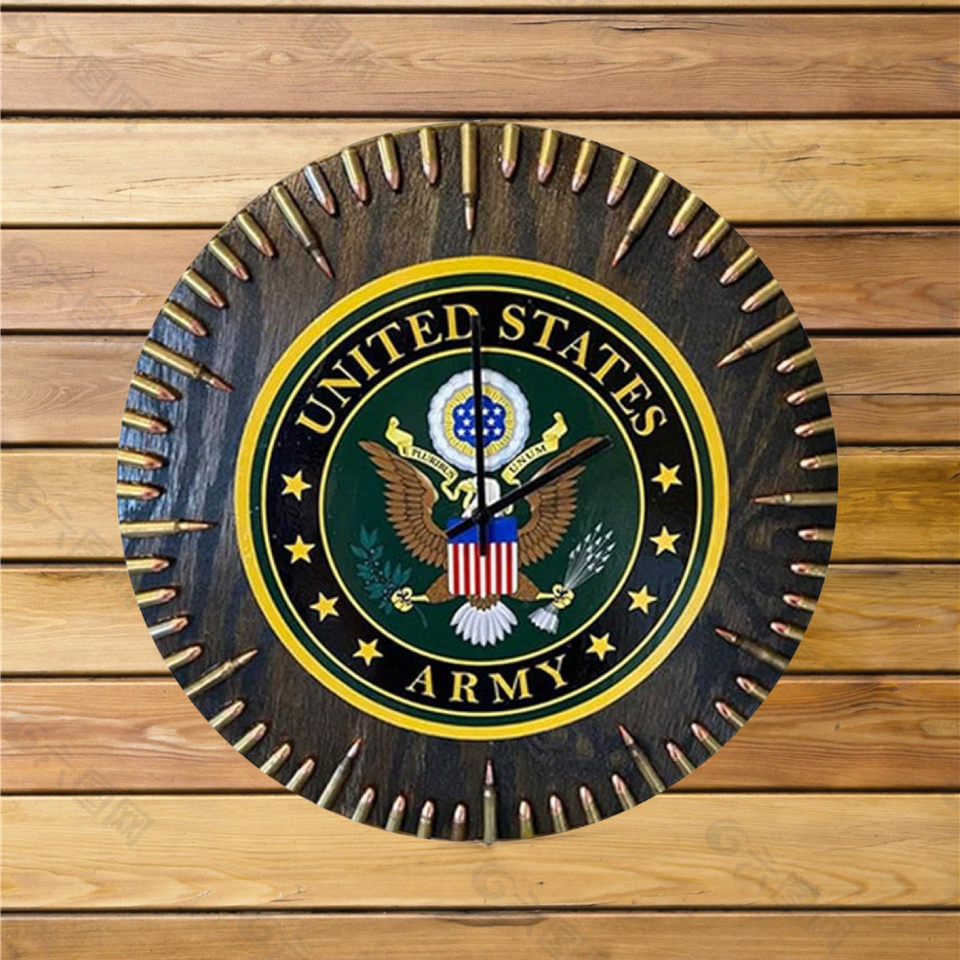 🔥Antique Military Simulation Decoration Bullet Clock Wooden Creative Wall Clock- Buy 3 Get Extra 20% Off