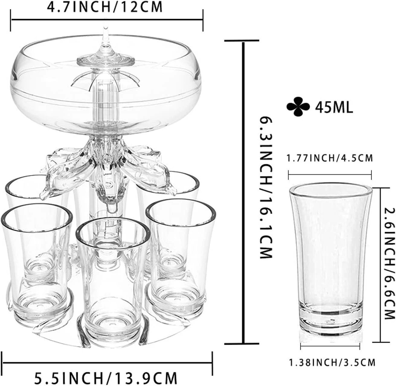 (💥HOT SALE💥)2023 New 6 Shot Liquor Dispenser