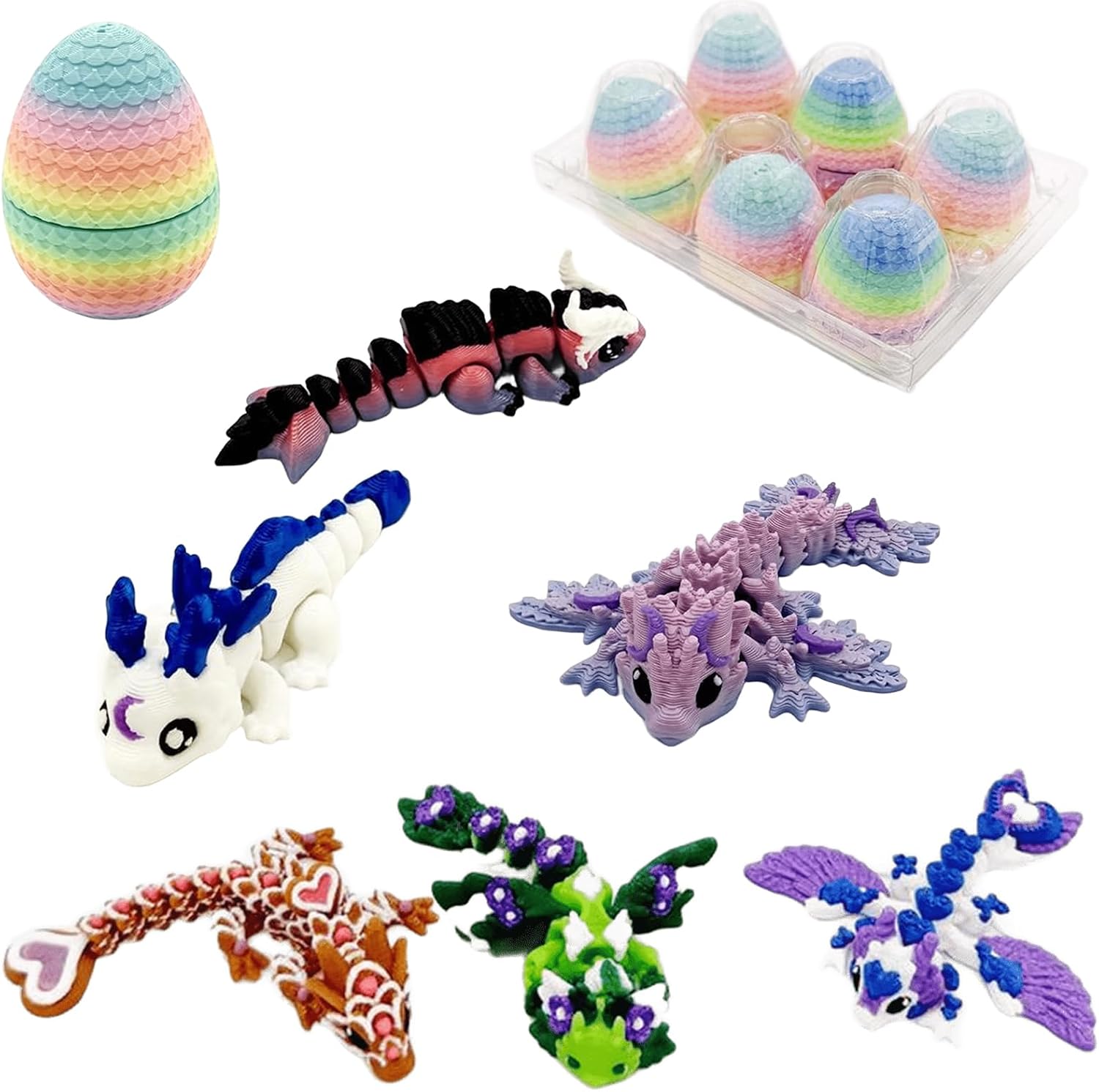 🏆Osterverkauf  - 6-Paket kleine mysteriöse Drachen-Eier