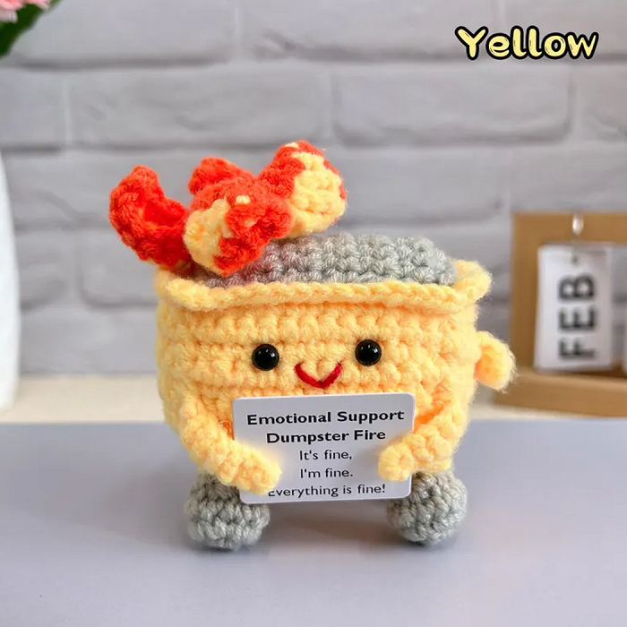 💖Handmade Crochet Dumpster Fire