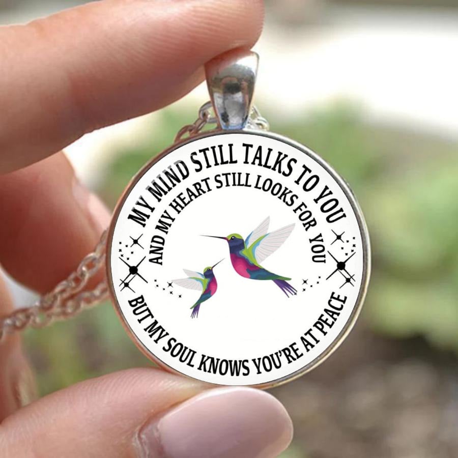Last Day 69% OFF - My Mind Still Talks To You Memorial Necklace, In Memory Of Gift💕