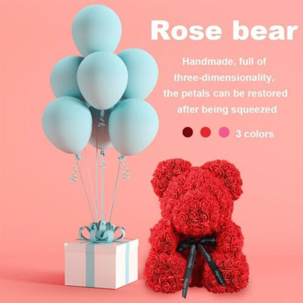 🎁CHRISTMAS SALE - 49% OFF🌹Over 250+ Flower Never Wither Rose Bear-Buy 2 Free Shipping
