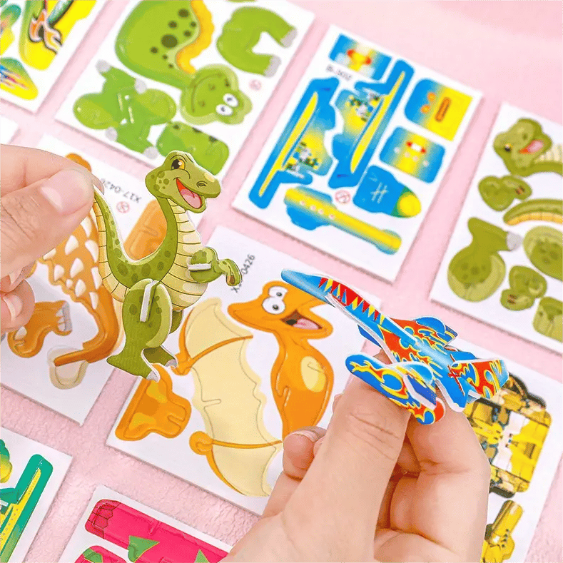 🦖Educational 3D Cartoon Puzzle