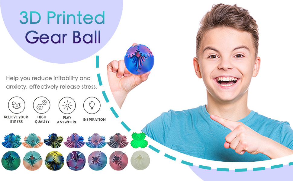 💥LAST DAY SALE 50% OFF💥3D Printed Gear Ball