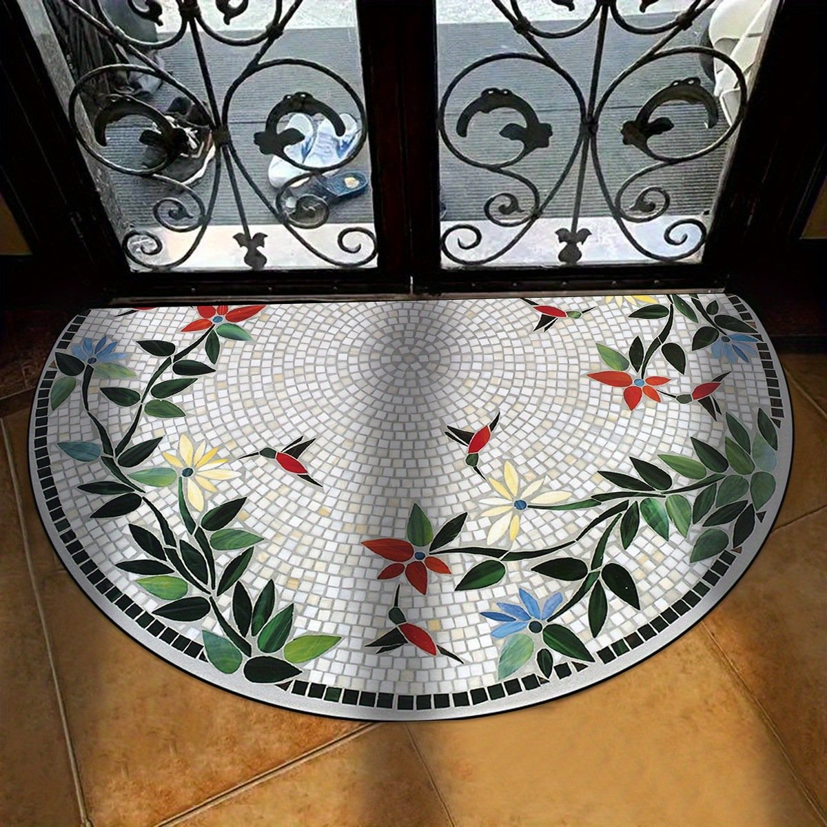 🎁TikTok Last Day Sale - 70% OFF💖Boho Style Semicircular Door Mat - Non Slip Soft Floor Carpet
