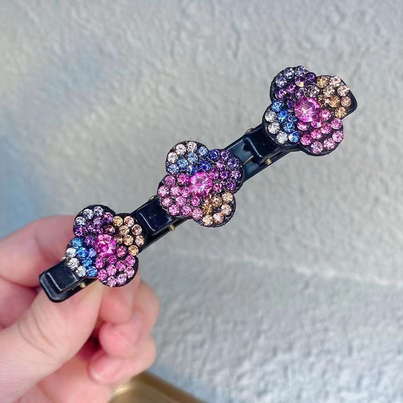 ✨Sparkling Crystal Stone Braided Hair Clips