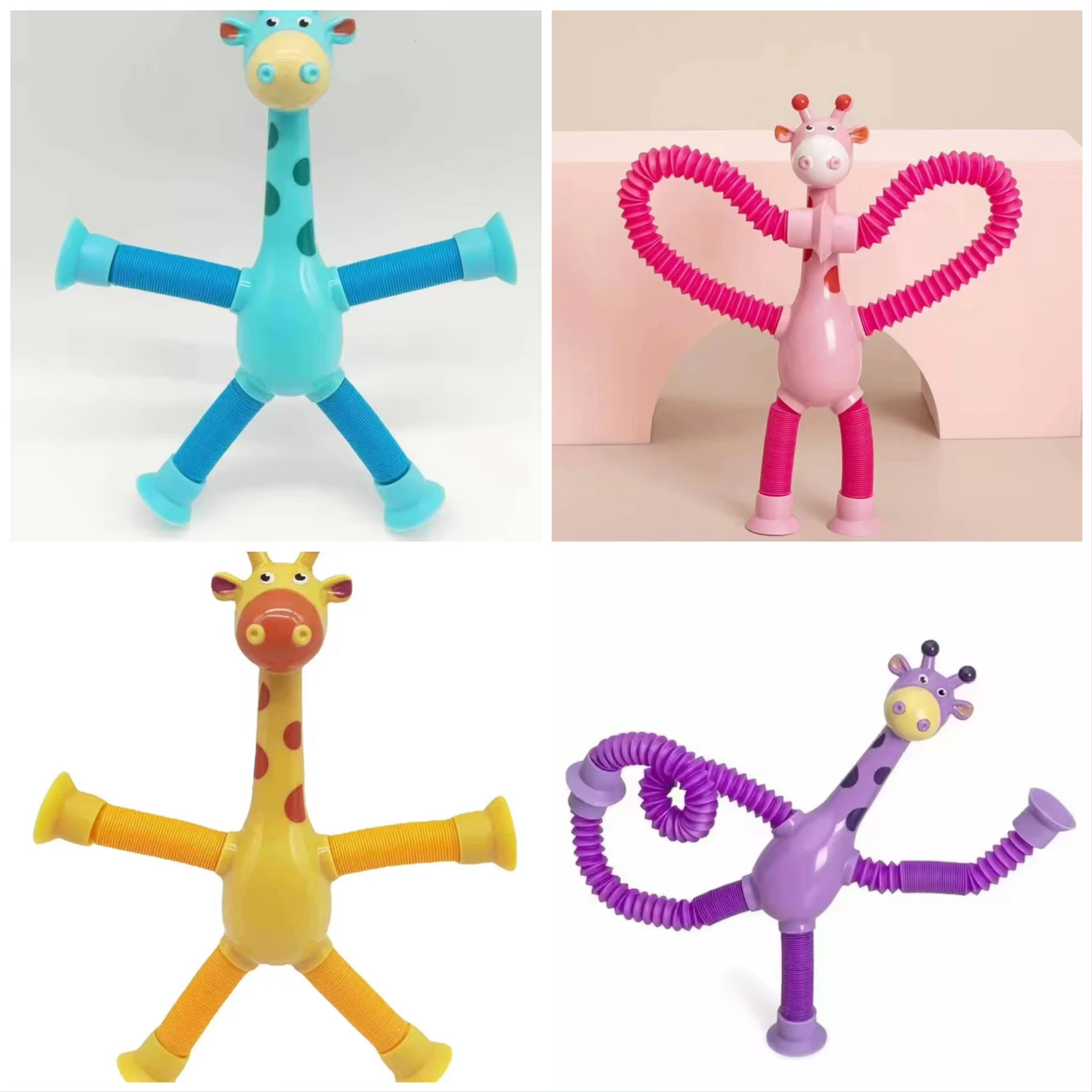 (💥Black Friday Hot Sale - 49% Off) Telescopic suction cup giraffe toy