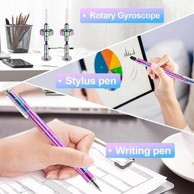 Decompression Magnetic Metal Pen, Multifunction Writing Magnet Ballpoint Pen