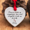 BEST GIFT HEART HANGING ORNAMENT