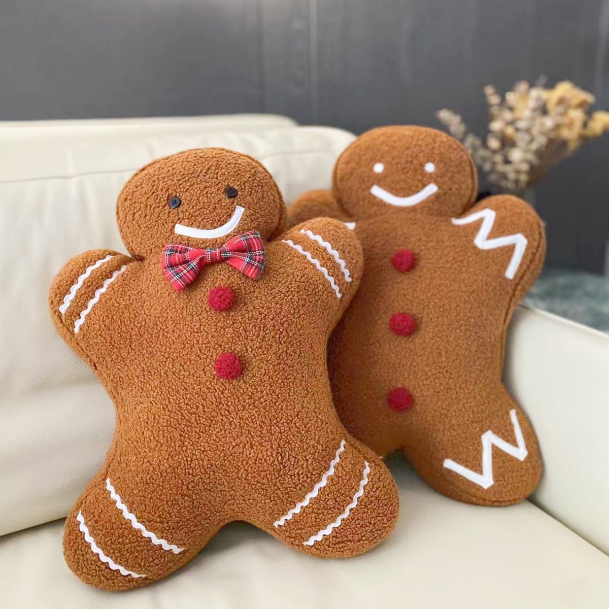 (🌲Early Christmas Sale - 49% OFF)🎁Gingerbread Man Wool Pillow