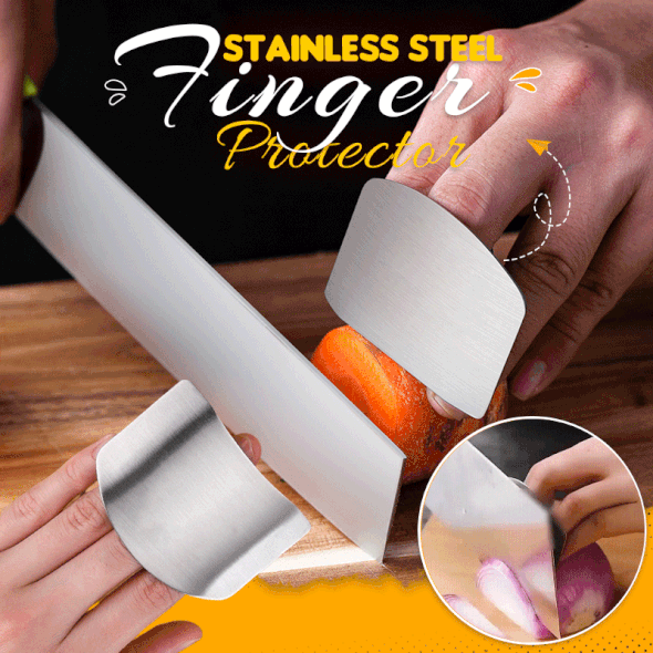 (🌲Last Day Promotion- SAVE 48% OFF)Stainless Steel Finger Guard💝👍BUY 5 (GET 5 FREE NOW)-10 PCS&FREE SHIPPING